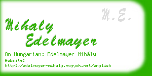 mihaly edelmayer business card